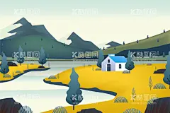 矢量乡村背景   - 源文件下载【酷图网】矢量乡村背景,农场背景,乡村地形背景,壁纸,农场,农村,大自然,植物,景色,风景地形,