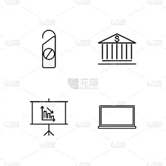 轮廓,商务,符号,简单,人,白色,概念,布置,服务,赚钱