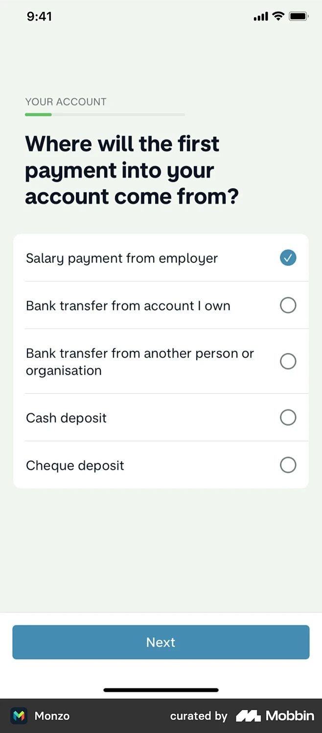 Monzo Setting up acc...
