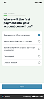 Monzo Setting up account screen