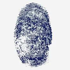 指纹免抠素材_新图网 https://ixintu.com 元素 指纹 蓝色