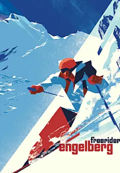 #北欧插画# 复古画报范儿～来自丹麦独立插画设计师Mads Berg的一些品牌合作插画。