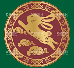 兔子  - 源文件下载【酷图网】生肖,卯兔,中国年,免费,矢量图,