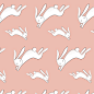 卡通可爱儿童兔子手机壳T恤抱枕墙贴背景填充图案ai矢量设计素材门帘窗帘