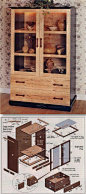 Curio Cabinet Plans - Furniture Plans and Projects | http://WoodArchivist.com