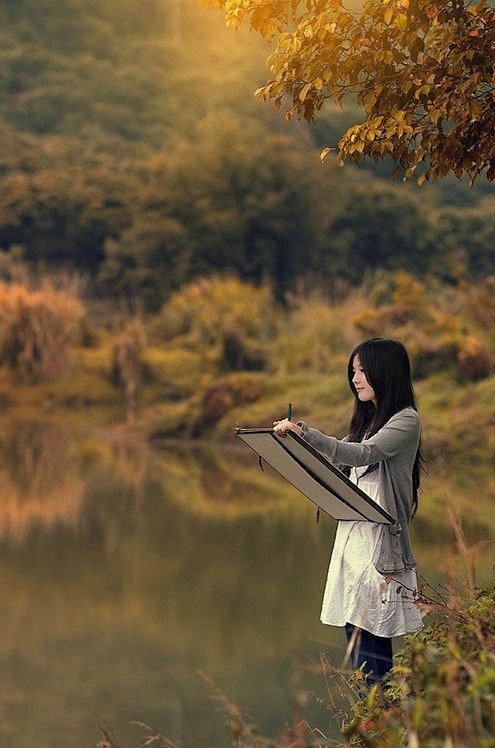 画画的女生最美最吸引人