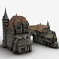 old medieval warehouse 3d obj