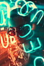 Neon Light Portrait on Behance