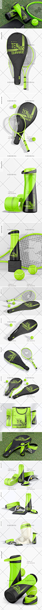 运动网球拍套保温水杯运动VI文创品牌展示设计贴图样机PS素材模板-淘宝网