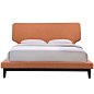 BETHANY QUEEN BED FRAME  (MOD-5237) : (MOD-5237) Broad and luxurious, the Bethany queen size platform bed is an instant centerpiece for any modern bedroom. Mid Century Modern Bed. Mid Century Bed