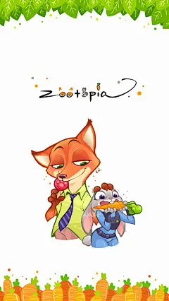 #疯狂动物城# 呐，你们要的壁纸~ (*/ω＼*)