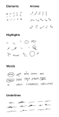 卡通手绘箭头免抠元素