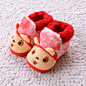 3双包邮珊瑚绒婴儿鞋子男女0-2岁宝宝鞋子防滑鞋地板鞋幼儿学步冬-tmall.com天猫