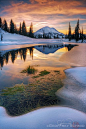 Changing Seasons, Chinook Pass, by GeoffSchmid, Washington, United States. (V)