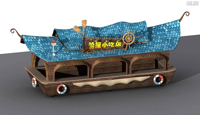 船造型售卖车