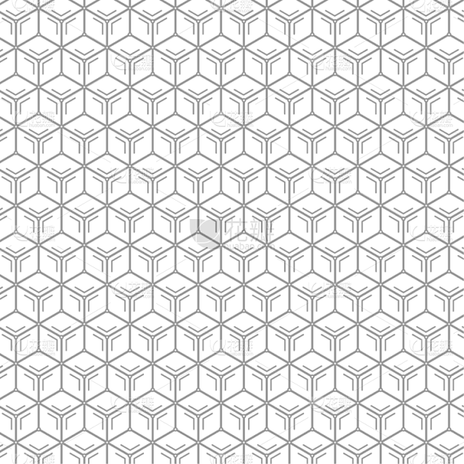 hexagon pattern with white and grey background