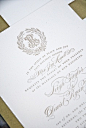 #monogram #wedding #invitation #details #stationery #design