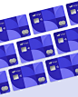 bank app  banking branding  card design credit card hoffman teen banking wingo blu purple