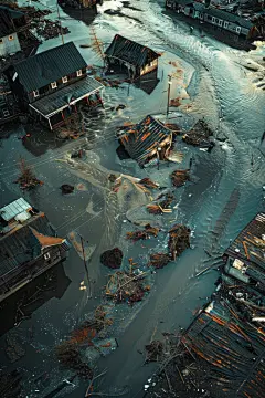 自然灾难洪水灾害图片