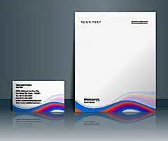 创意矢量办公商务名片VI模板