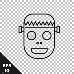 面具,分离着色,黑色,计算机图标,僵尸,线条,怪异,直的