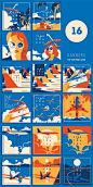 Air Travel Illustrations / with Airplanes, Air Tickets, Girls Portraits and Sky. +16 Similar Banners for your social media or promo action. Minimalistic flat vector illustration set. Travel, Vacation, Airlines, Aircraft and Flight theme. 16 unique illustr