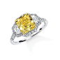 图喜欢:Engagement ring with a 2.37 ct. natural fancy intense yellow r - 图喜欢 image.cn@北坤人素材