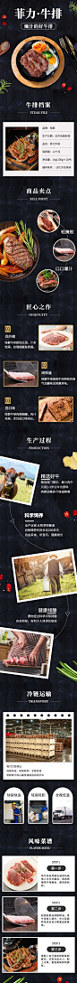 食品生鲜方便速食肉类牛排详情页
