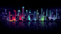 Minimalistic City Skyline HD Wallpaper