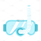 扁平-游泳装备元素-SVG-潜水镜