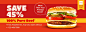 Burger Fast Food Restaurant Promo Voucher Discount Coupon