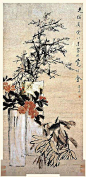 虚谷 —— 身在佛堂，画在江湖（90幅）_金鱼 : 在晚清海上画派的诸画家中，如果说赵之谦、吴昌硕、蒲华等人的艺术风格是以气势磅礴、雅俗共赏取胜的话，那么，虚谷则是一位以鲜明个性和独特风格驰骋于艺术之林的高手。中国画家历来主张书法入画，强调以“中锋”用笔…