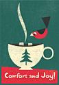 圣诞节插画海报设计 平面设计--创意图库