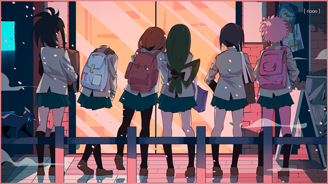 #我的英雄学院# 这个风格帅爆了 画师：...