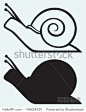 Snail isolated on blue background-动物/野生生物,艺术-海洛创意（HelloRF） - 站酷旗下品牌 - Shutterstock中国独家合作伙伴