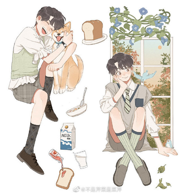 2019的芹选胶带！
反正全是小男孩惹 ...