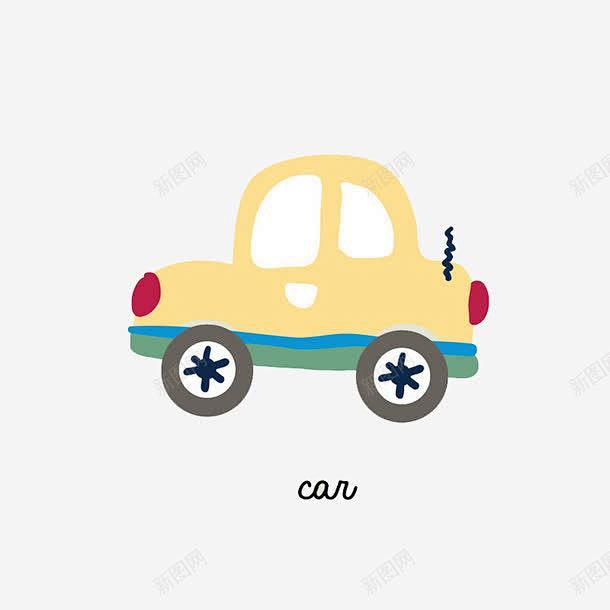 小汽车卡通可爱