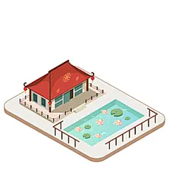 科技科幻渐变小人人物场景插画
