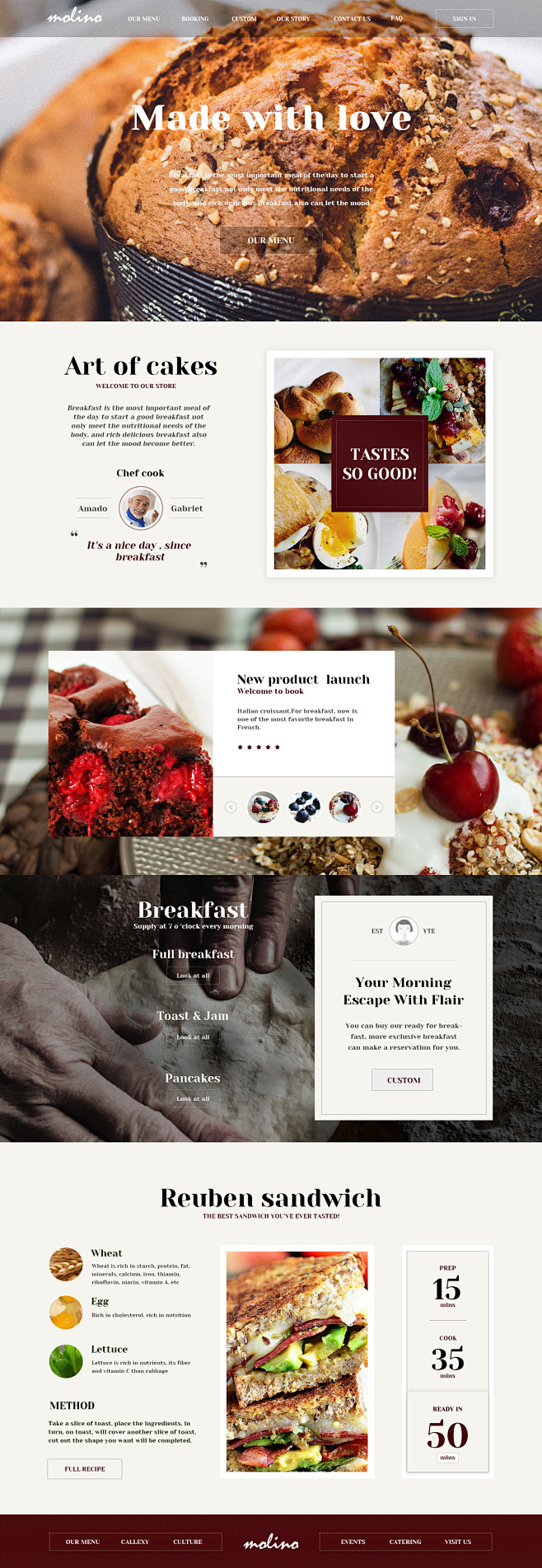 【原创作品】网页设计练习美食网站