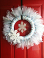 Winter Wreath Idea | ~)( Door Decor )(~