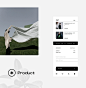 app clean dark Fashion  minimal modern White
