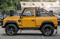 Say Hello To The Badass Land Rover Defender 'Honey Mustard' 4x4 Pickup : Brilliant British SUV.