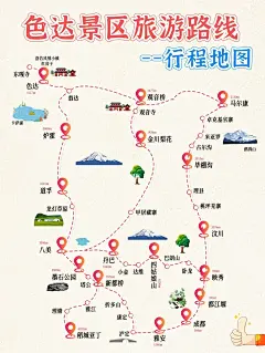 4-6月来川西⚠️本地人做的线路地图❤️