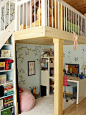 一般宝宝都很喜欢空间结构多样化的卧室~如果可以 你也可以这样打造~
