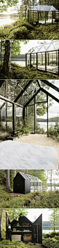 芬兰建筑师Ville Hara和Linda Bergroth共同完成的湖边阳光房“Garden Shed”