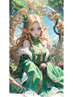 角色壁纸002 埃尔维莎：精灵游侠 - 小红书