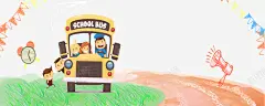 手绘清新风开学有礼 页面网页 平面电商 创意素材