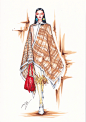 【手绘秀场图】马克笔时装画-服装画/服装设计手稿 - 穿针引线服装论坛