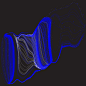 科幻风线条数据可视化粒子光束抽象蓝白放射科技背景AI矢量素材