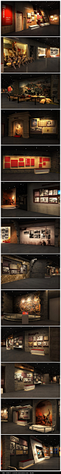 中式党建文化展馆3D模型图片